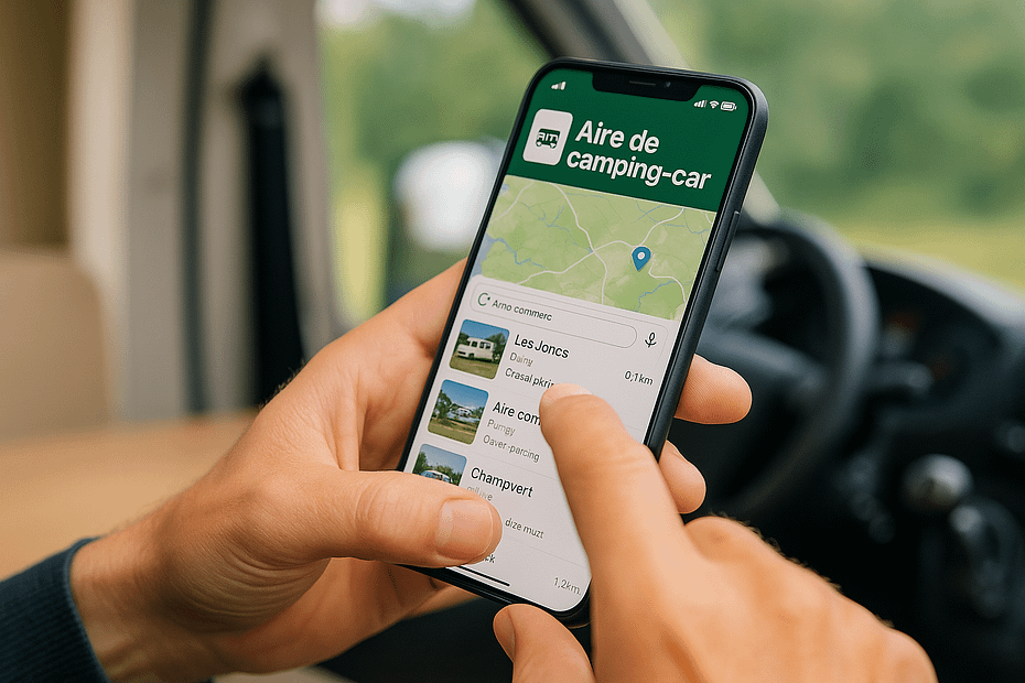 app pour trouver son aire de camping car